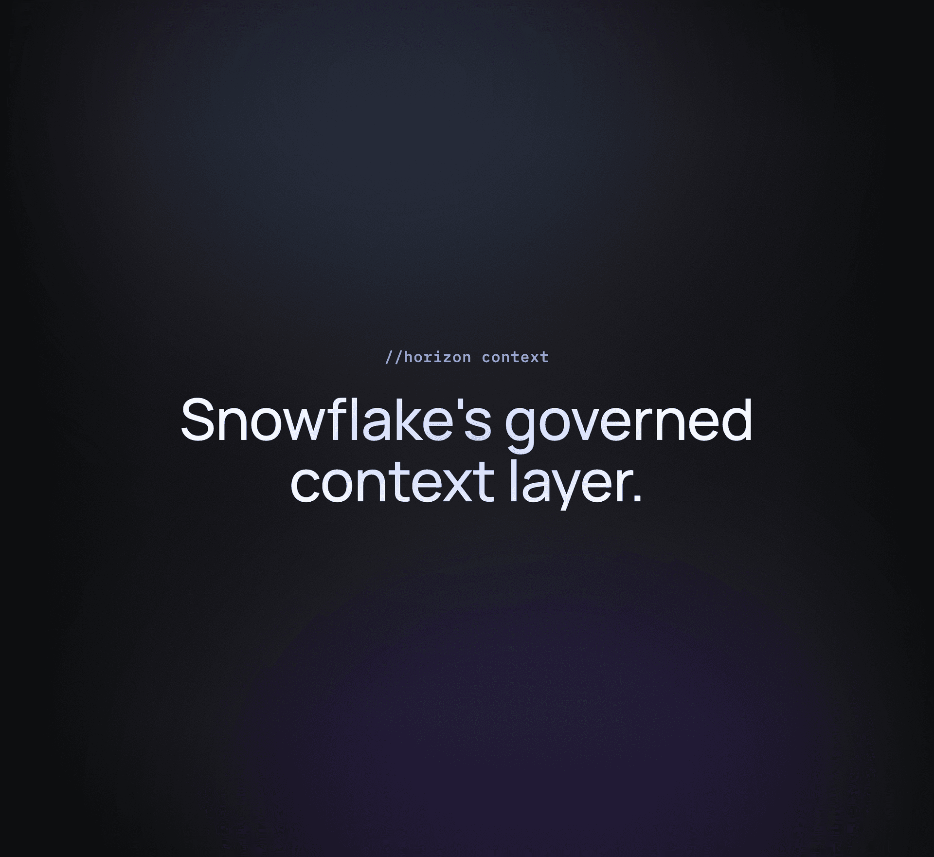 What Is Horizon Context? Snowflake's Governed Context Layer Explained