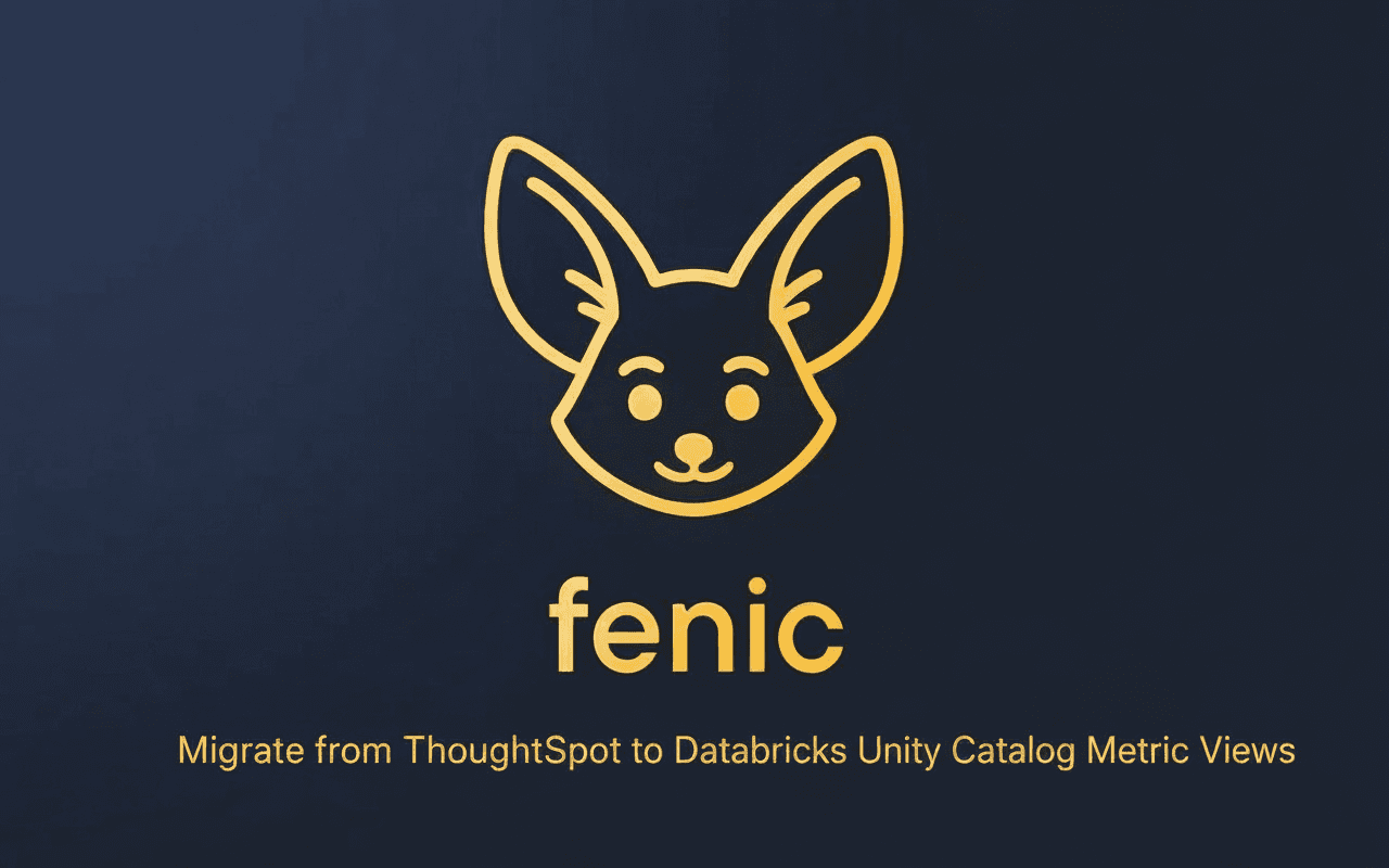 How to Migrate from ThoughtSpot to Databricks Unity Catalog Metric Views